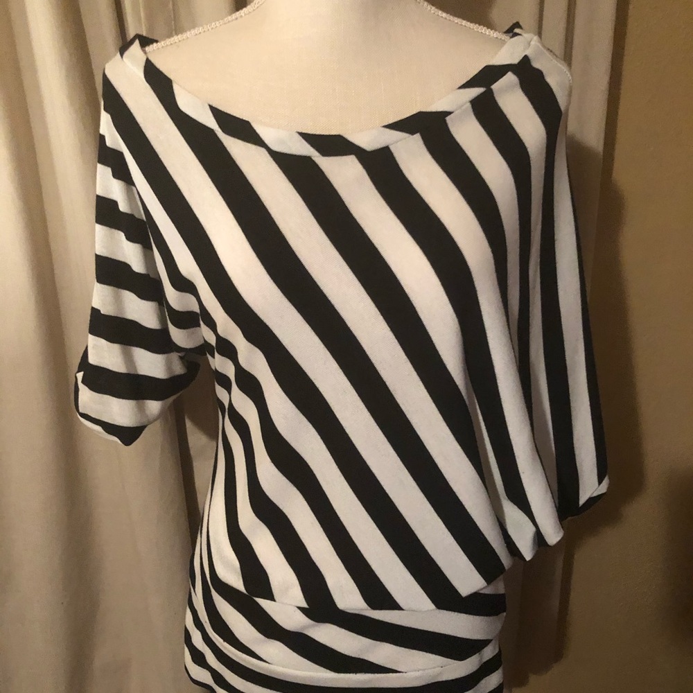 Black/White Blouse